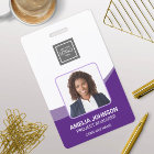 Simple Modern Employee Photo ID Badge