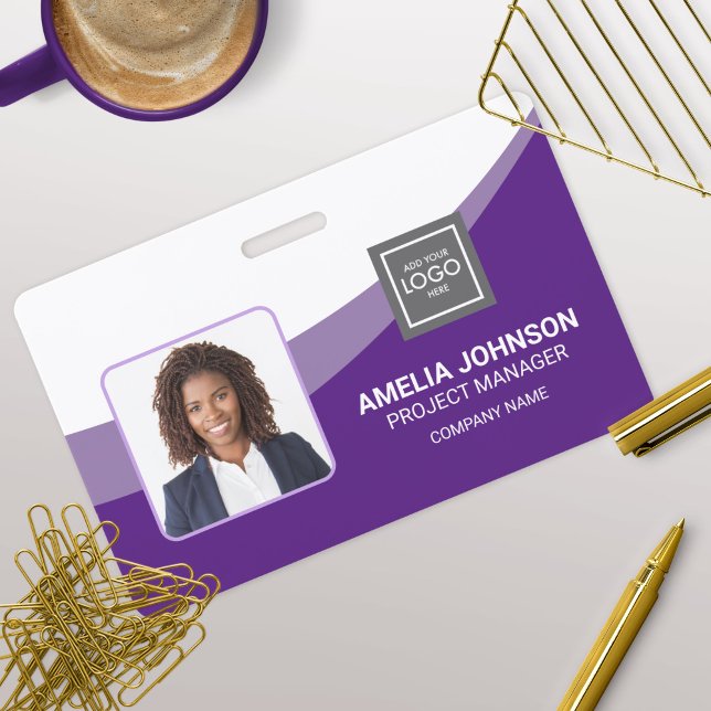 Simple Modern Employee Photo ID Badge (Creator Uploaded)