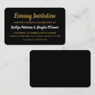Simple & Modern, Evening Event Ticket Invitation