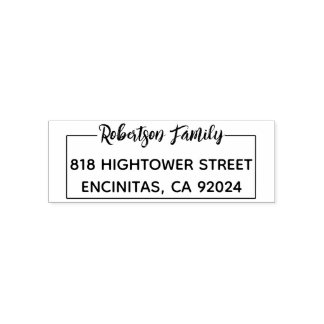 Simple Modern Family Return Address  Self-inking Stamp