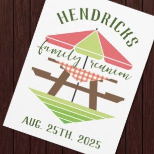 Simple, Modern Family Reunion Invitation