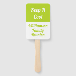 Simple Modern Family Reunion - Keep It Cool  Green Hand Fan