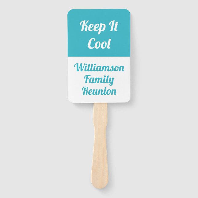 Simple Modern Family Reunion - Keep It Cool Hand Fan (Front)