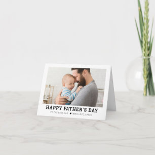 Simple Modern Fathers Day Photo Card