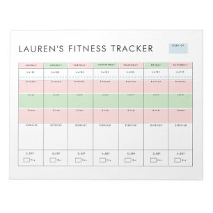 Simple Modern Fitness Tracker  Notepad