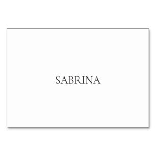 Simple Modern Flat Place Card
