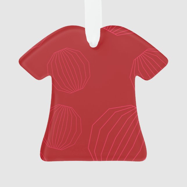 Simple, modern, flowing Christmas ornaments (Back)