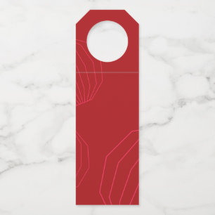 Simple, modern, flowing Christmas ornaments Bottle Tag