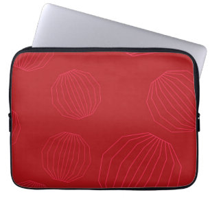 Simple, modern, flowing Christmas ornaments Laptop Sleeve