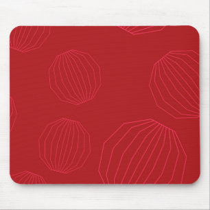 Simple, modern, flowing Christmas ornaments Mouse Mat