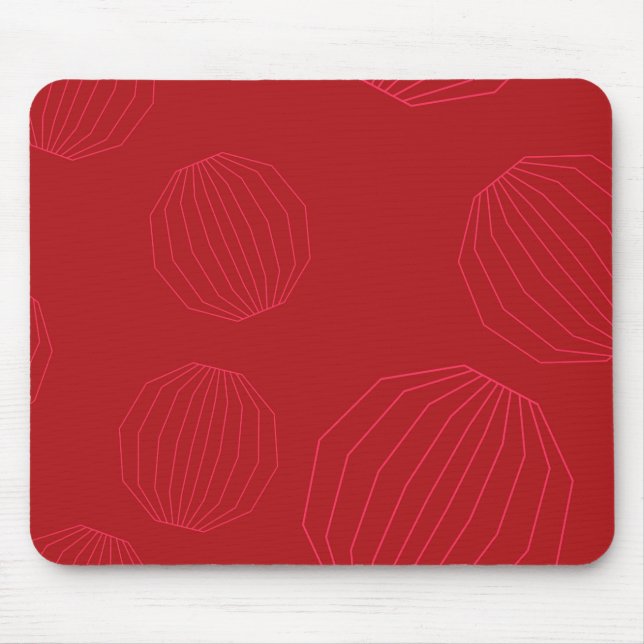 Simple, modern, flowing Christmas ornaments Mouse Mat (Front)