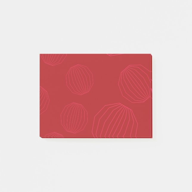 Simple, modern, flowing Christmas ornaments Post-it Notes (Front)
