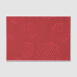 Simple, modern, flowing Christmas ornaments Tissue Paper