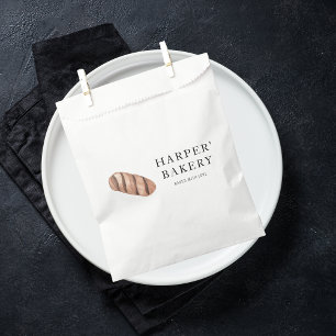 Simple Modern Fresh Bakery Eco Professional Logo Favour Bags