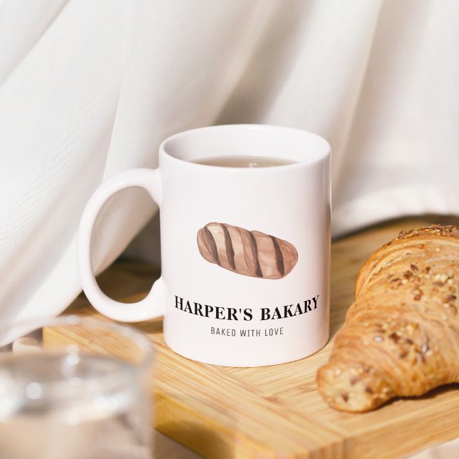 Simple Modern Fresh Bakery Eco Professional Logo Mug (Creator Uploaded)