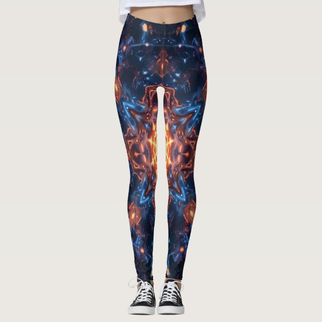Simple Modern : Galaxy Space Rock Cool Leggings (Front)