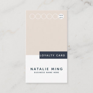 Simple Modern Geometric Loyalty Card