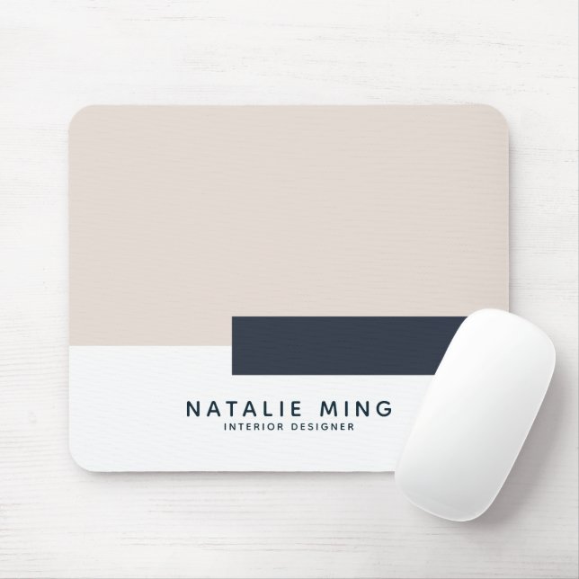 Simple Modern Geometric pastel Mouse Mat (With Mouse)