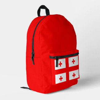 Simple Modern Georgia Flag National Souvenir Printed Backpack