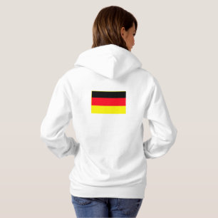 Simple Modern Germany Flag Souvenir , Backside Hoodie