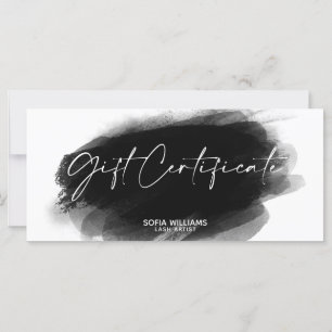 Simple Modern Gift Certificate Gift Card add logo