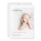 Simple Modern Gold Photo Boy or Girl Birth