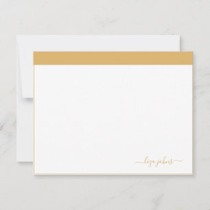 Simple Modern Golden Script Professional Card