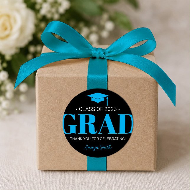 Simple Modern GRAD Graduation Gift Sticker (Creator Uploaded)