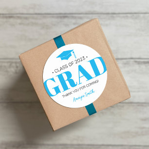 Simple Modern GRAD Graduation Gift Sticker