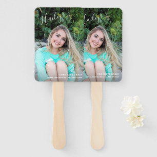 Simple Modern Graduate Photo Graduation Hand Fan