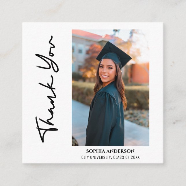 Simple Modern Graduation Enclosure Card (Front)
