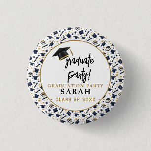 Simple Modern Graduation Party 3 Cm Round Badge