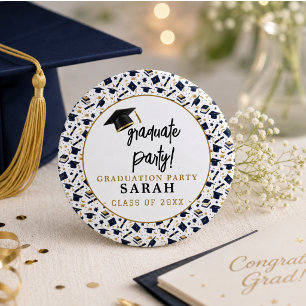 Simple Modern Graduation Party 3 Cm Round Badge