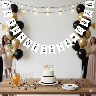 Simple Modern Graduation Party Bunting