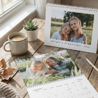 Simple Modern Grandchildren Photo Desk