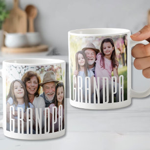 Simple Modern Grandpa Photo Coffee Mug