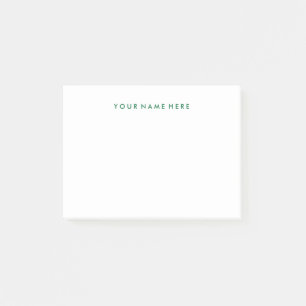 Simple Modern Green Post-it® NotePad
