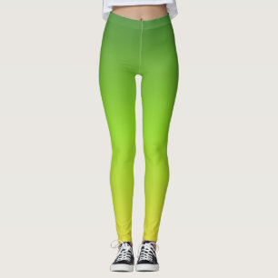 Simple Modern Green Yellow Gradient  Leggings