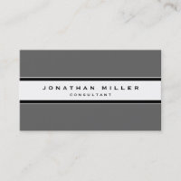 Simple Modern Grey | Black & White Stripe