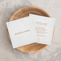 Simple Modern Grey Linen, Minimalist Professional