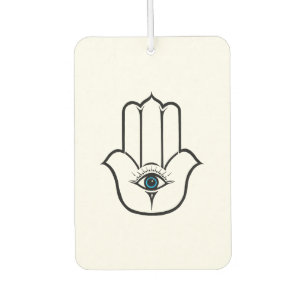 Simple Modern Hamsa Hand of Fatima Car Air Freshener