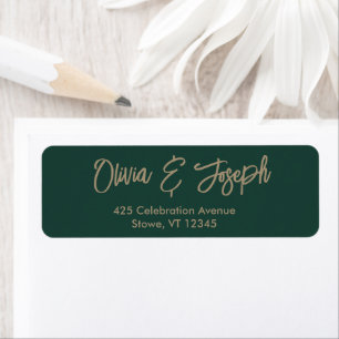Simple Modern Hand Sketched Script Emerald Green