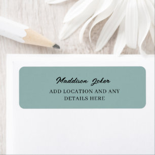 Simple Modern Hand Sketched Script Return Address