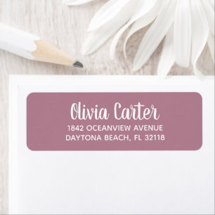 Simple Modern Hand Sketched Script Return Address
