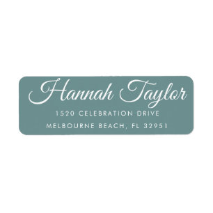 Simple Modern Hand Sketched Script Return Address