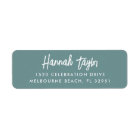 Simple Modern Hand Sketched Script Return Address