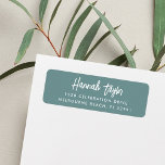 Simple Modern Hand Sketched Script Return Address<br><div class="desc">Simple and elegant return address labels feature your name in chic handwritten script lettering,  with two lines for your return address beneath in classic sans serif lettering.</div>