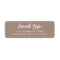 Simple Modern Hand Sketched Script Return Address