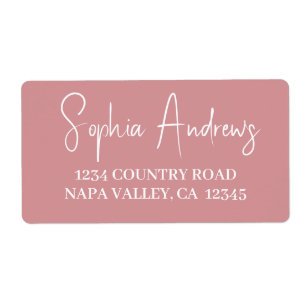Simple Modern Hand Sketched Script Return Address
