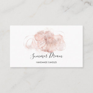 Simple Modern Handmade Honey Candle  Business Card